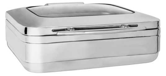 VEGA Chafing-Dish Fenton GN 2/3; Størrelse GN 2/3, 6l, 41x48x16 cm (BxDxH); Sølvfarge