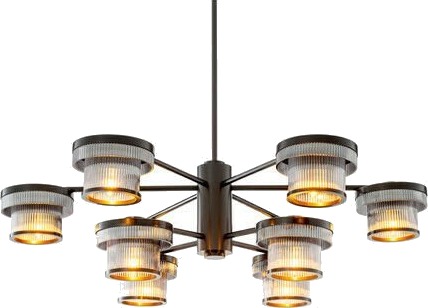Minerva lysekrone bronse