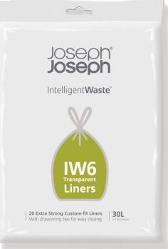 Joseph Joseph Iw6 30 L Gjennomsiktig Plast 20 Stykker 205 Mm 40 Mm