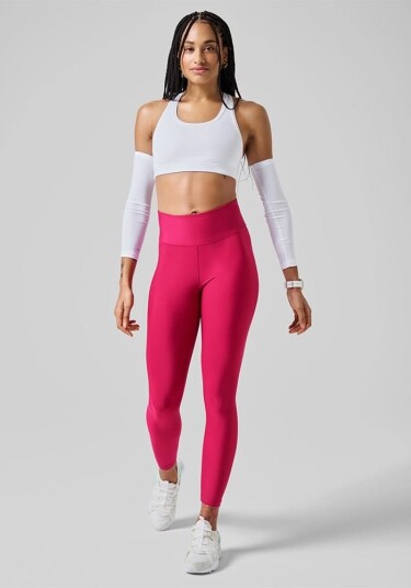 Casall Graphic High Waist Tights Punch Pink 44