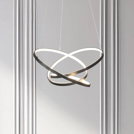 Milagro Lighting LED hengelampe Empoli metall svart 4.000 K Milagro Lighting LED hengelampe Empoli metall svart 4.000 K