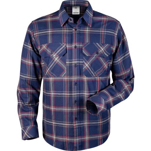 Fristads Flanell skjorte 7421 MSF Ekte marineblå XS Fristads Flanell skjorte 7421 MSF Ekte marineblå XS