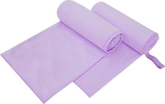 vidaXL Sportshåndklær 2 stk. Lilla 200 x 100 cm