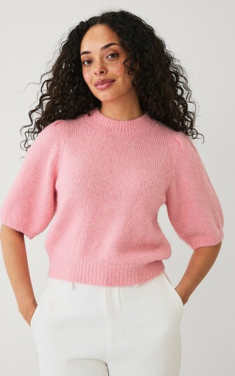 Ellos Collection Kortermet genser Rosa
