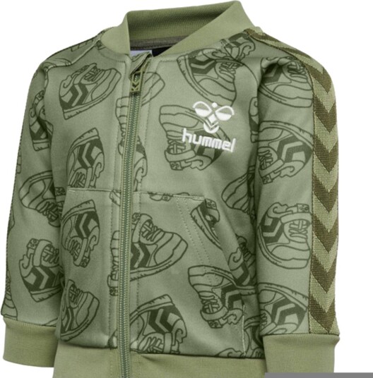 Hummel Sneaker Zip Jacket Oil Green (74 / 9 mnd)