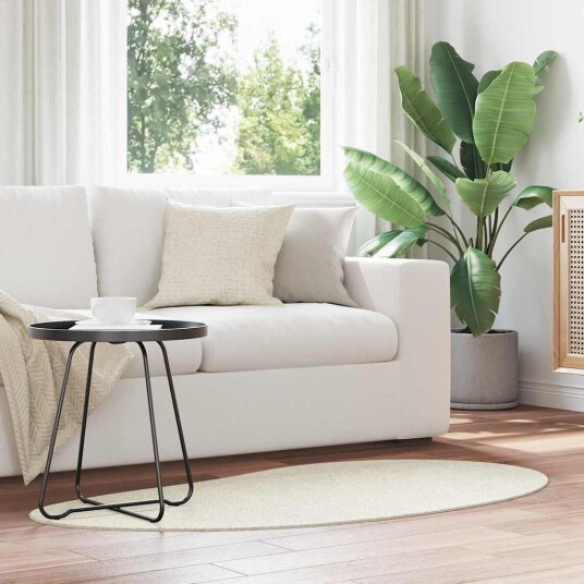 Områdetepper HUARTE Krem 80 x 150 cm Polyester