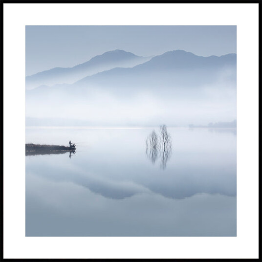 Blue silence Plakat Plakat / 100x100cm