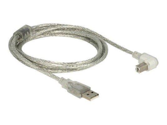 Delock USB 2.0 Kabel 2 m - USB Hann til USB B Hann - Nikkel/gull Platering