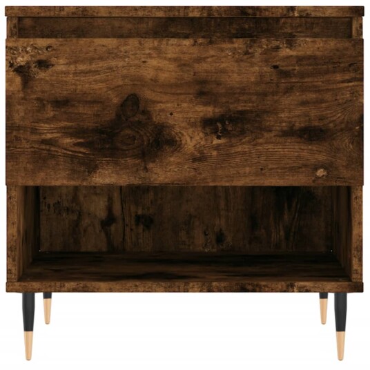 Salongbord røkt eik 50x46x50 cm konstruert tre 8721012112131