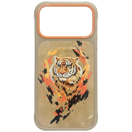 Nimmy Tiger MagSafe deksel for iPhone 17 Pro Lys brun