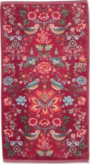 Pip Studio Pip Oh My Darling Beachtwl Red 100X180