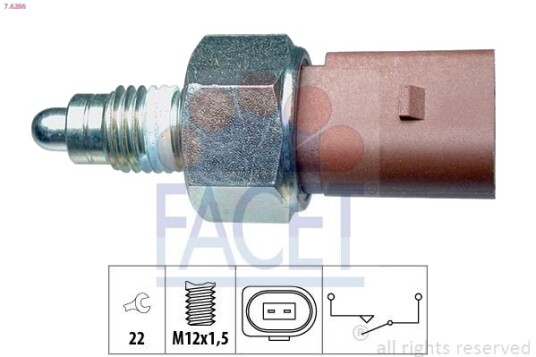 FACET 7.6266 Bryter, ryggelys FACET 7.6266 Bryter, ryggelys