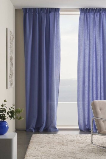 Jotex KIT gardin med multifunksjonsbånd 2-pk Blå lavendel 1707096-09-300 1707096-07-250