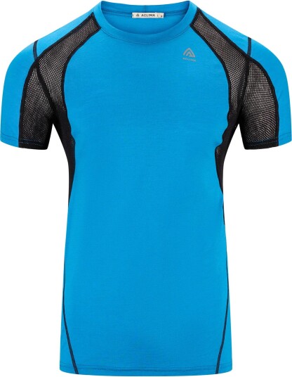 Aclima LightWool Sports Tee M"s bluejay/jet black S Aclima LightWool Sports Tee M"s bluejay/jet black S