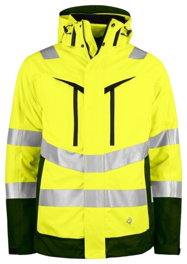 ProJob 6445 Funksjonsjakke 3 I 1 En Iso 20471 Kl 3/2 Yellow/Black 3XL