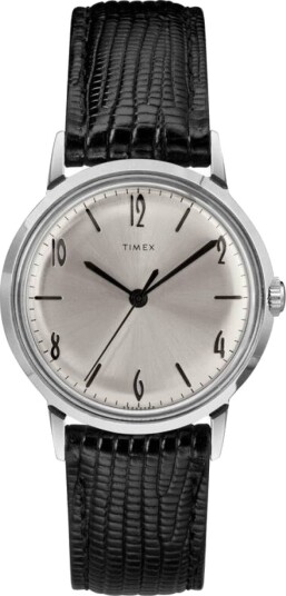 Timex Marlin 1960s Silver Sunray
