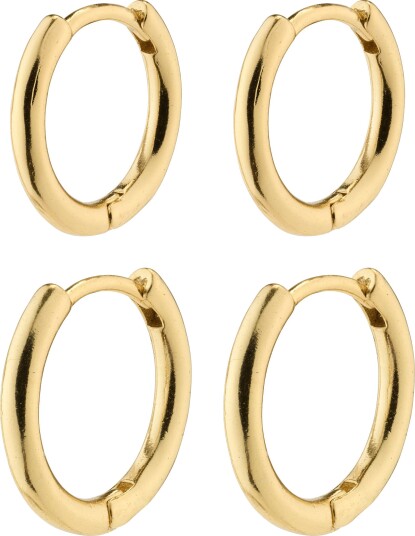 Pilgrim LEAF 2 i 1 sett huggie hoops gullbelagt