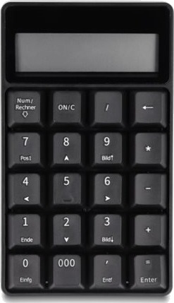 Delock 2-in-1 Numpad med Kalkulator Black 12113