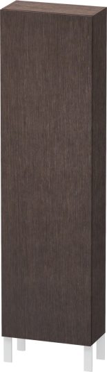 Duravit L-Cube Høyskap m/1 dør 500x1760x243 mm Børstet Mørk Eik