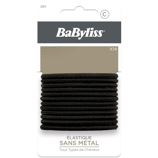 BaByliss Paris Accessories Black Hair Tie 14 pcs BaByliss Paris Accessories Black Hair Tie 14 pcs