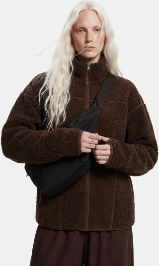 Pieces Pcsadia Ls Teddy Jacket Noos Bc Brown L