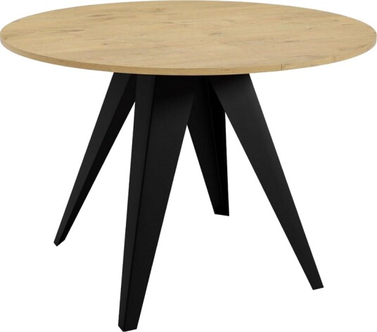 Hoban Spisebord 128 cm - Svart/Beige
