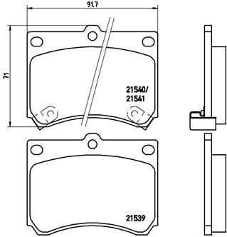 Bremseklosser BREMBO P 49 011