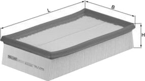 Luftfilter KNECHT LX 933/2 Luftfilter KNECHT LX 933/2