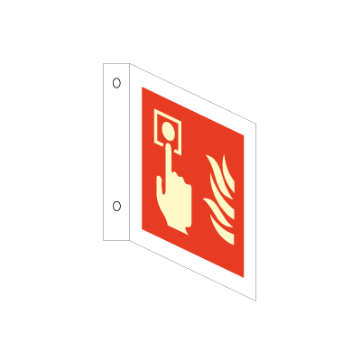 Jo Safety Fire alarm Photoluminescent Aluminium PA NN 200 x mm IMO flags sign 109021PANN Jo Safety Fire alarm Photoluminescent Aluminium PA NN 200 x mm IMO flags sign 109021PANN