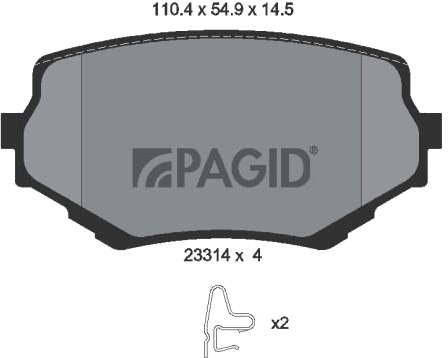 PAGID T3112N Bremseklosser PAGID T3112N Bremseklosser
