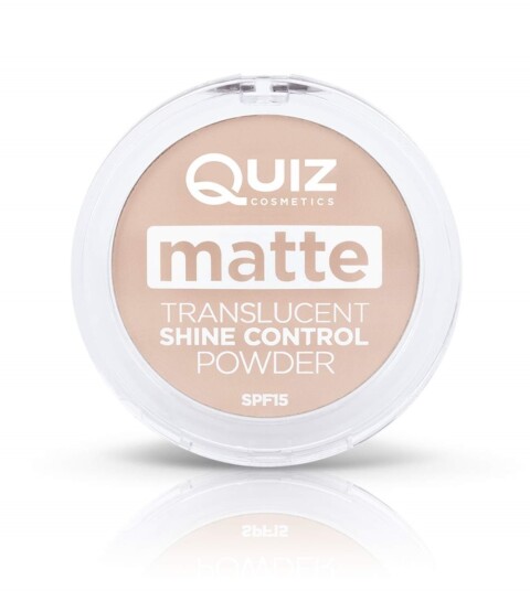 Matt gjennomskinnelig pudder Shine control pudder Quiz Cosmetic