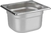 Kantine 1/6 Gn 1.6 Ltr 17.5X16x10 Cm Rustfrit Stål,Stk