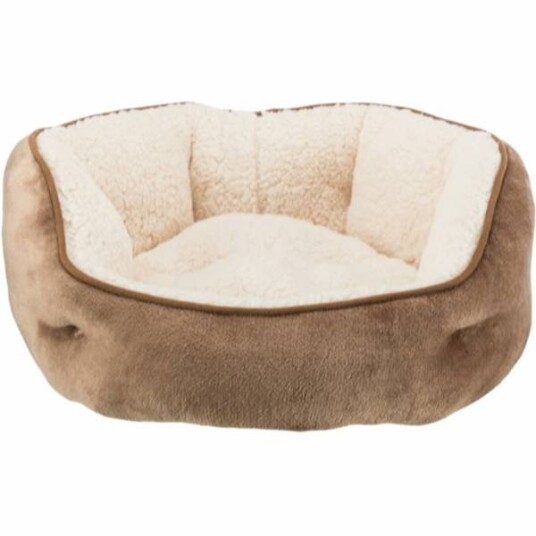 Trixie Cosma 60 cm Hundeseng - Brun/Beige med Vendbar Pute