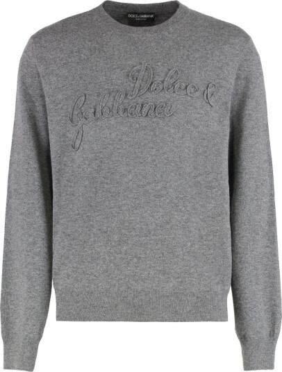 Dolce & Gabbana Herre Strikkevarer Grå 2XL,