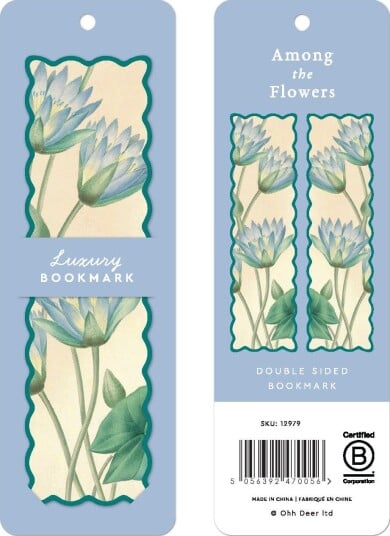 Bokmerke Scalloped Blue Nymphaea-Caerulea Premium