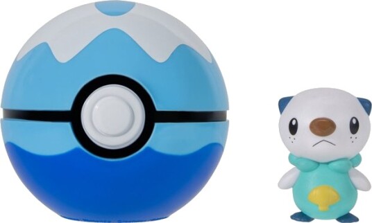 Pokémon Figursett Clip "N" Go med Dive Ball Oshawott 144594