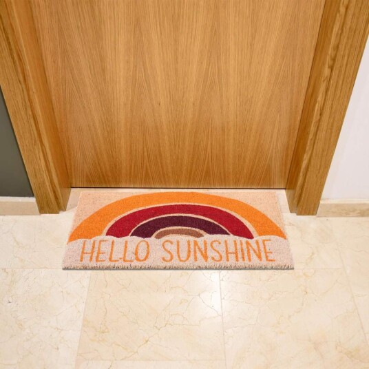 Rxs Dørmatte i kokos "Hello Sunshine
