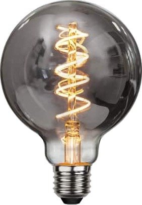 LED lampa E27 Glob 95 Decoled Spiral Smoke