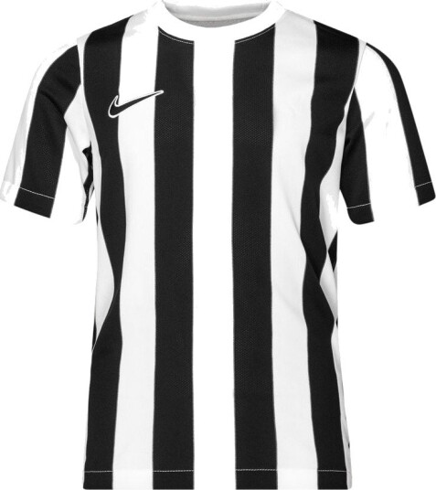 Nike Spillerdrakt Dri fit Striped Division Iv   Hvit/svart Barn størrelse L: 147 158 cm