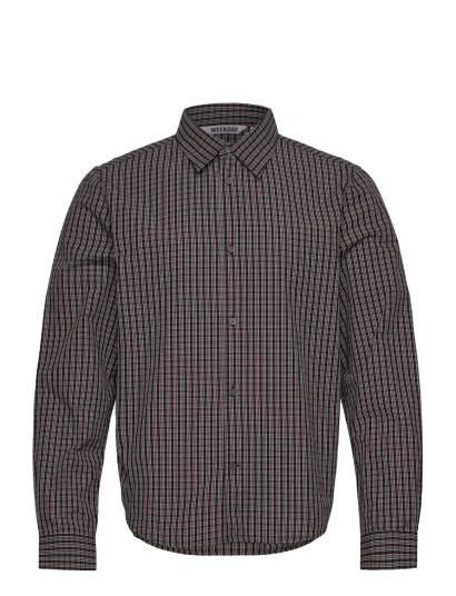 Weekday Checked Shirt - Black - XS