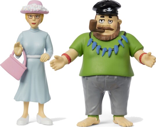 Pippi Langstrømpe Figursett Efraim & Prussiluskan - Dukkehus Figurer 100 mm Pippi Langstrømpe Figursett Efraim & Prussiluskan - Dukkehus Figurer 100 mm