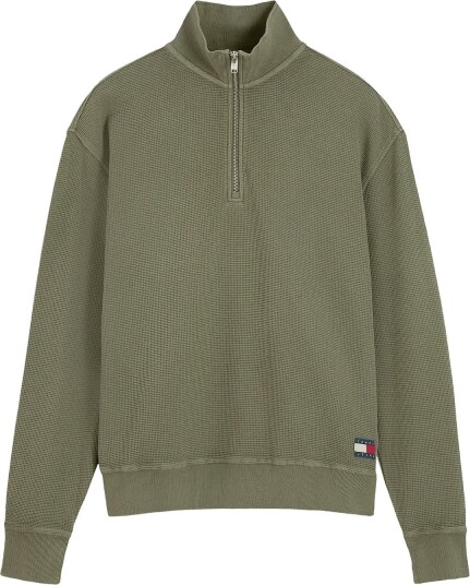 Tommy Jeans Tjm Rlx Washed Waffle Qz Khaki green S