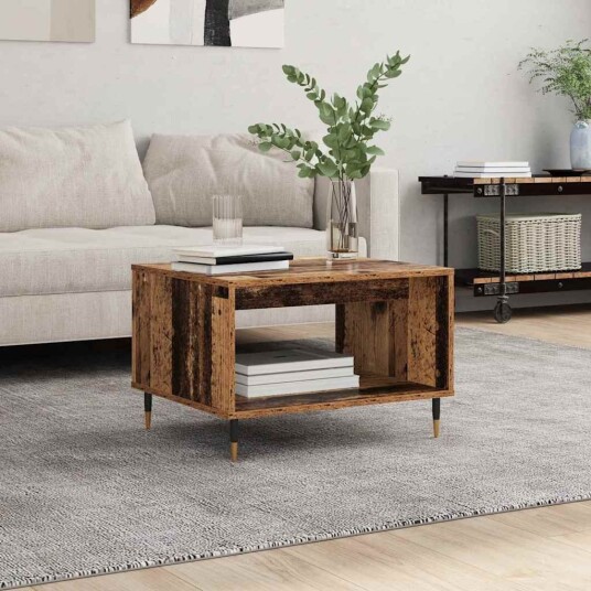 vidaXL Kaffebord Gammelt tre 60 x 50 x 40 cm Konstruert tre