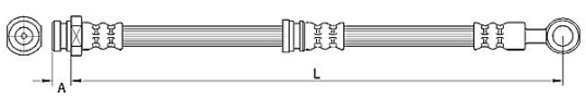 Bremseslange METZGER 4110745