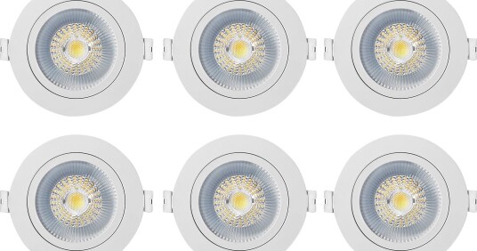 Westal Wld FR72 Flex Tilt Downlight 7 w, 650 lm, Justerbar Fargetemperatur 6-Pakning Westal Wld FR72 Flex Tilt Downlight 7 w, 650 lm, Justerbar Fargetemperatur 6-Pakning
