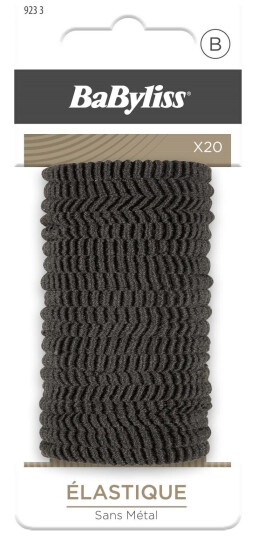 BaByliss Paris Accessories Elastic Hair Ties Black 20 stk BaByliss Paris Accessories Elastic Hair Ties Black 20 stk