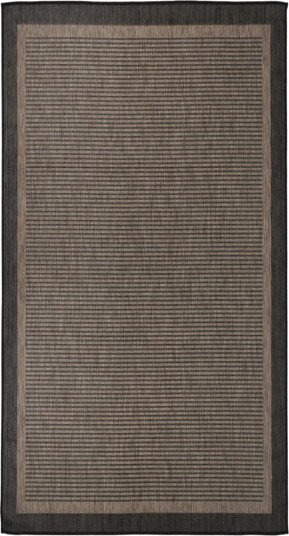 vidaXL Utendørs flatvevd teppe 80x150 cm mørkebrun vidaXL Utendørs flatvevd teppe 80x150 cm mørkebrun