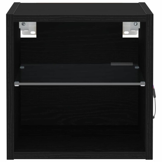  TV skap Svart 30 x 28.5 x 30 cm Konstruert tre