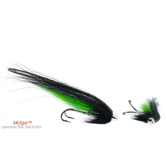 Midgar Tubeflies Full Blooded Mojito Black 99 mm large tubing