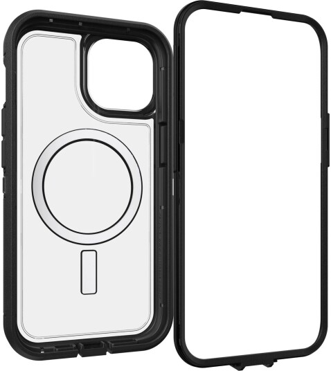 Otterbox Defender Series Xt - Beskyttelsesboks Baksidedeksel For Mobiltelefon - Robust - Magsafe-Samsvar - Polykarbonat, Syntetisk Gummi - Mørk Side (Klar / Svart) - For Apple Iphone 15 Plus